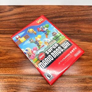 New Super Mario Bros Wii Game Case Only Nintendo Replacement Official OEM